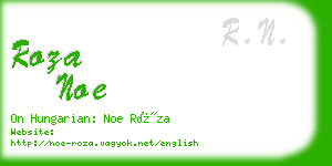 roza noe business card